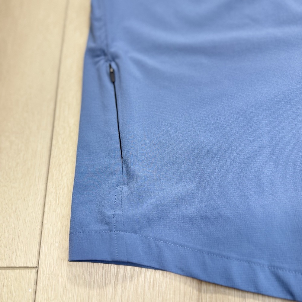 FOX Racing Men's Short Sleeve Performance Button Shirt Blue Ventilated Pockets - Picture 2 of 8